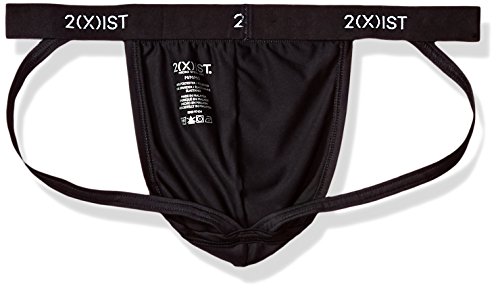 2(X)IST Men's Micro Speed Dri Jock Strap 3-Pack, Black/Charcoal/Varsity Navy, S - Image 2