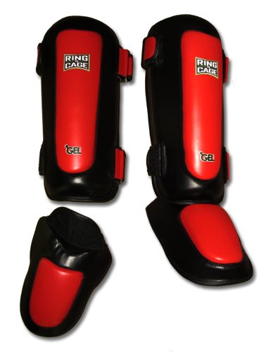 GelTech Standup Muay Thai Shin Instep for MMA, Muay Thai, Kick Boxing, Martial Arts (Regular)
