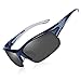 FRETREE Polarized Sports Sunglasses - UV400 Protection Tr 90 Unbreakable Frame Adjustable Nose Pad Glasses for Men Women Cycling, Driving, Running, Fishing, Beach Volleyball, Golf, Blue