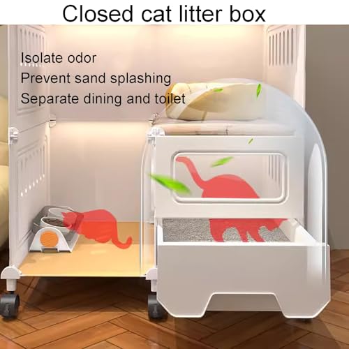 Cage pour chat avec litière pour éviter les odeurs et sécuriser votre félin - 2