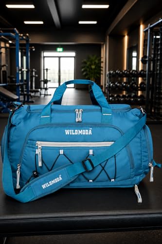 Image of 50L Gym Duffel Bag | Large Travel Sports Bag for Men & Women (Turquoise)