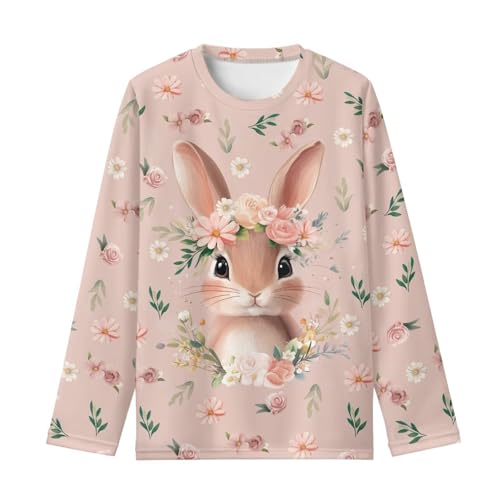 Girls Long Sleeve Tops Kids Crewneck T Shirts Casual Tops Tees for Girls Boys 3-16 Years4