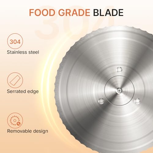Image of Upgraded Manual Bread Slicer for Homemade Sourdough Bread Adjustable Thickness& Evenly Slicing, Metal Guide, Hand Crank Bread Slicer with Scale Line & Suction Base,Sharp Stainless Steel Blade