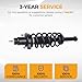 PAROD Pair Rear 171126 Suspension Shock Absorber Strut Fit for Chrysler 200 2011-2014, Sebring 2007-2010, Dodge Avenger 2008-2014 w/Coil Spring Assembly