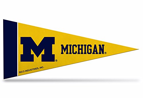 Mini fanions Michigan Wolverines Rico NCAA lot de 8 pièces pour supporters