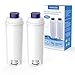 Filtro de Agua para Cafetera DeLonghi Filtro DLSC002 con Ablandador de Carbón Activado, Homegoo Filtro Compatible con De'Longhi ECAM, Esam, Etam, BCO, EC. (Paquete de 2)