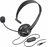 Insignia - Landline Phone Hands-Free Headset Black NS-MCHMRJ9P