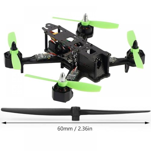 8 ペア時計回り反時計回りプロペラ 60 ミリメートル RC レーシングドローン Quadcopter UAV 交換部品アクセサリー(GREEN)