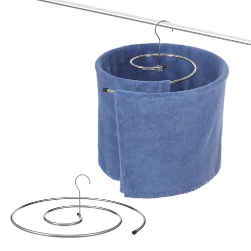 VINTORKY Perchas Espirales para Sábanas y Mantas de Acero Inoxidable 2 Piezas, Diseño Multifuncional y Ahorrador de Espacio para Secado Hogar