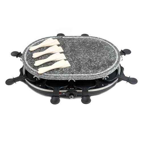 Giles & Posner Griglia Raclette da Tavolo 8 pezzi –...