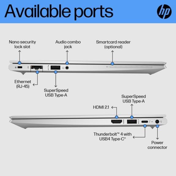 Image of HP EliteBook 630 G10 Laptop, Touchscreen Notebook, Core i7-1365U, 32GB RAM, 512GB SSD, 13 inch FHD (1920x1080), Backlit Keyboard, Fingerprint, Windows 11 Pro (Renewed)