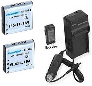 Amazon 2電池 充電器for Casio Ex P700 Casio Ex Z40 Casio Ex Z50 Casio Ex Z55 Casio Ex Z57 Casio Exilim Fc150 カメラ用バッテリーパック 通販