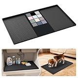 URMONA Alfombrilla Fregadero 48 x 78 cm, Protector Impermeable de Silicona