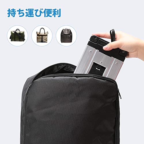 Image of Dravizon Foldable Travel Luggage 2 Wheels Shopping Luggage Carrier Cart Travel Cart for Luggage, Collapsible Dolly Cart Portable in Backpack for Shopping, Business Trip, Auto, Office Use