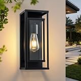 Ampoule recommandée : Ampoule non incluse. Ce luminaire extérieur mural de véranda nécessite une ampoule E27 (60 W max.). Compatible avec les ampoules LED, à incandescence et fluocompactes. Conçue avec un fond ouvert pour une installation facile, il suffit de visser l'ampoule E27 de votre choix dans l'applique murale extérieure.