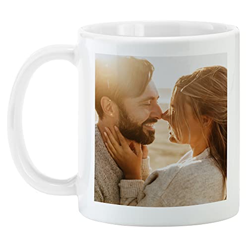 Let's Make Memories Personalized Photo Mug - Custom Coffee Mug - Your Photo - Valentines Day - Valentine Decorations - Galentines Day - For Boyfriend Girlfriend Him Her -11oz- White Handle
