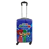 Fast Forward PJ Mask Suitcase for Kids, Luggage for Toddlers, 20 Inch Hard-Sided Tween Spinner Suitcase, PJ Masks Kids Carry-On Luggage with Wheels