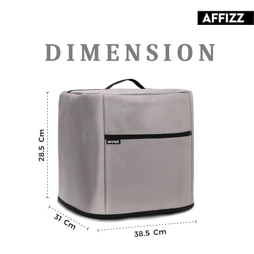 Image of Dustproof Air Fryer Cover for Philips 4.2L NA120 /00 - Polyester Kitchen Oven and Home Appliances with Handle & Pocket | for Women, Men & Everyday Use (Grey)
