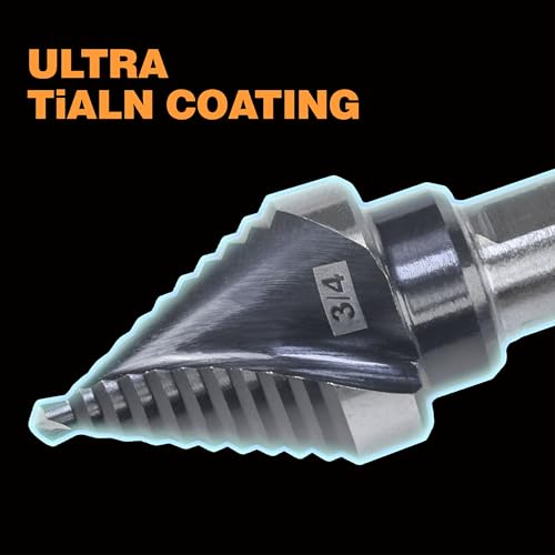 Image of 3 /4 inch Single Size M35 Step Drill Bit Unibit for Hole Drilling