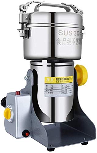 Grain Grinder Mill Electric Malt Crusher Stainless Steel Homebrew Dry Feed Flour High-Sp