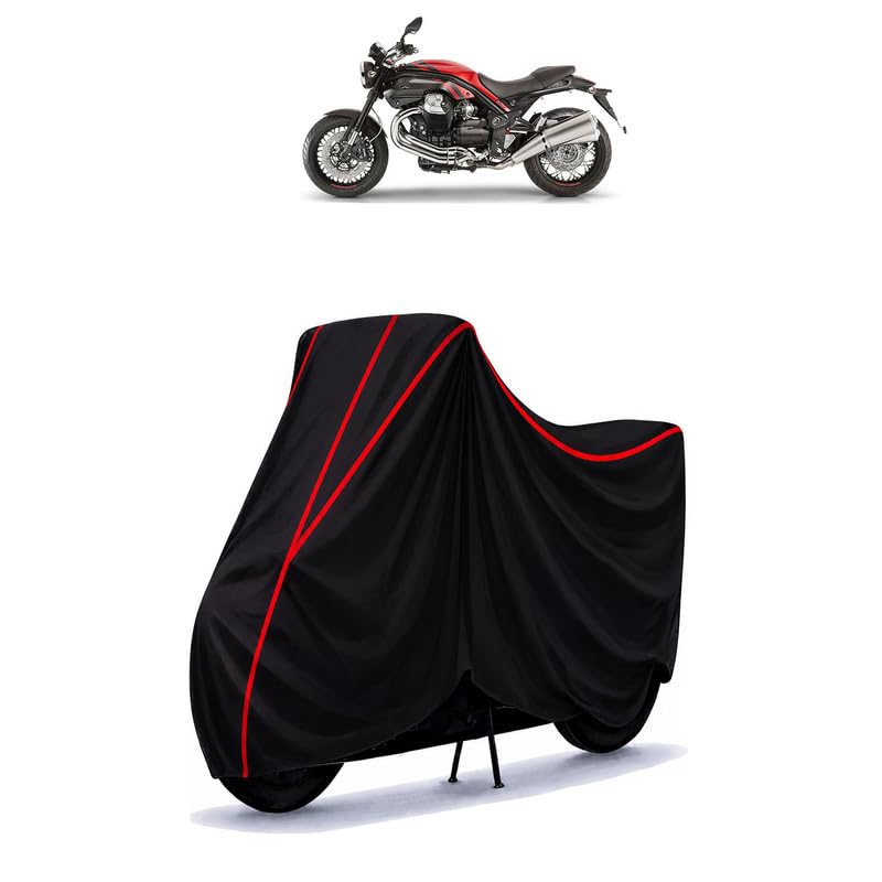 Image of Griso 1200 8V SE Water Resistant Bike Cover for All Motorcycles & Rain | Heavy Duty Taffeta Fabric | UV Protection, Dustproof, Scratchproof | All Weather Two Wheeler Body Cover with Elastic Bottom