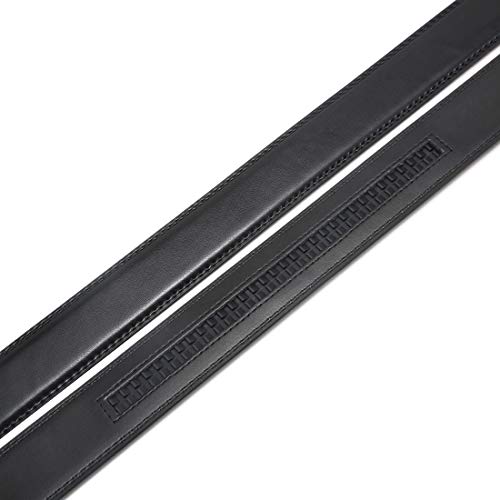 Founders & C Mens Leather Ratchet Belt Strap Only 1 3/8" Without Buckle,Replacement Strap Suitable for 40MM Slide Buckle4