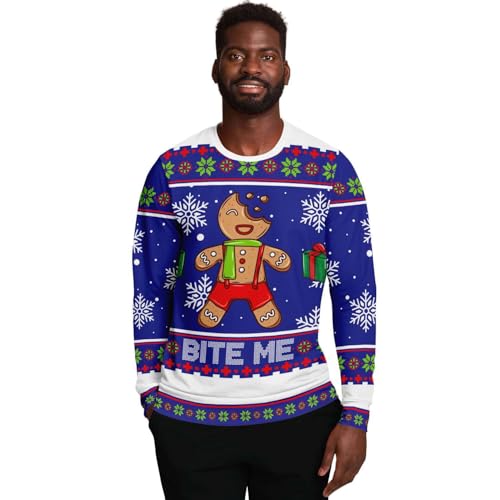 Bite Me Gingerbread Man Sweatshirt, alternative view 1