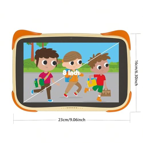 Wnicek 軽量キッズタブレット/8インチ IPS HD/2GB RAM 32GB ROM/4000mAhバッテリー/WiFi付き/Android 13/子供向けABS樹脂製/学習玩具知育アプリインストール済み耐衝撃ボックス付属 の商品画像 2