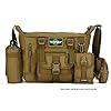 GYDEHUTJ A4 14inch imperméable à l'eau Tactique Militaire Sac à bandoulière pour Ordinateur Portable, Sac Messenger pour Hommes, Sac à bandoulière Molle Voyage en Plein air #4