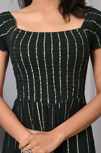 Image of IQRAAR Dress for Women Printed Midi Dress