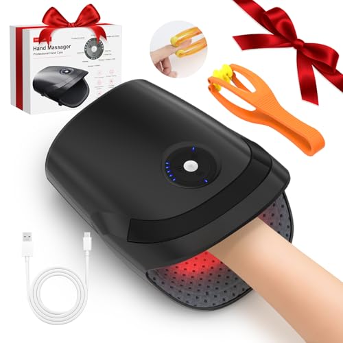 Hand Massage, Hand Machine with Heat and Compression, Electric Hand Massager for Arthritis and