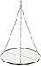 Grillrost Ø 55 cm mit Kette Edelstahl 4 mm Grillstabdicke/Stababstand 14 mm für Schwenkgrill BBQ Dreibein
