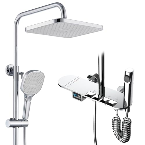 Ensemble de douche à effet pluie haut de gamme avec finitions COM