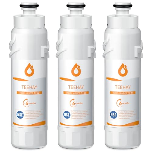 NOVEIT W10413645A Water Filter 2 Replacement, Compatible with Everydrop Filter 2, EDR2RXD1, Whirlpool WHR2RXD1, P9KB2L, P9RFKB2L, Whirlpool WRX986SIHZ, WRF757SDHZ, WRF767SDHZ, WRF736SDAM, 3 Pack