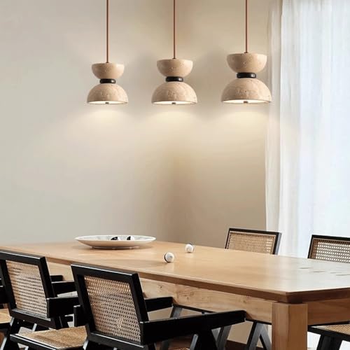 Lámpara de techo tipo araña moderna con reloj de arena led para la cocina 8