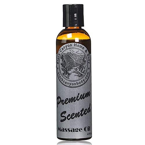 Black Canyon BlackBerry Kiss Scented Original Massage Oil, 4 Oz (2 Pack)