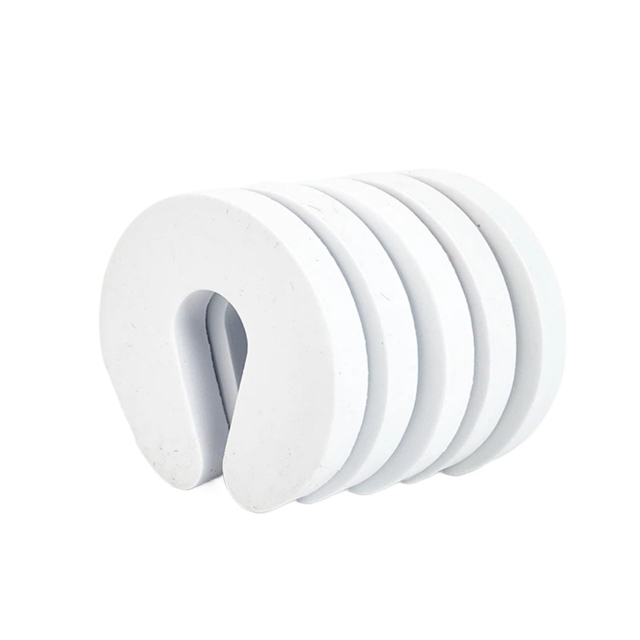 50Pcs Soft Foam Door Stopper Protection Safety Keeps Doors from Slamming Prevents Finger Pinch Injuries Protector(White)