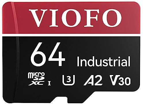Image of VIOFO 64GB Industrial Grade microSD Card, U3 A2 V30 High Speed Memory Card with Adapter, Support Ultra HD 4K Video Recording