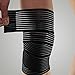 EXCEART Elastic Knee Bandage Pads for Men Running Brace Patella Stabilizer Calf Compression Sleeve Sports Winding Strap Breathable Comfortable