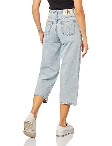 Jeans Pantacourt, Calvin Klein, Feminino, azul claro, 36