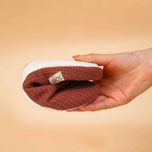 LMOY Waffle House Slippers For Women And Men Indoor Elegant Comfortable Soft Waffle Slippers Retro Durable Silent Anti-Slip4