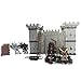 Cavaliere Castello di Legno Costruzione Kit Castello Medievale Giocattolo Cavalieri Gioco Soldati Fanteria Accessori Playset