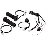 キジマ(Kijima) バイクパーツ グリップヒーター GH08 スイッチ別対式 115mm プッシュスイッチ φ22.2用 304-8206