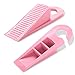 Kalevel 2pcs Door Stopper Decorative Door Stop Rubber Non Slip Door Wedge Premium Door Stopper Security Door Wedge Stop with Hook Design for House Bedroom Office Doors (Pink)