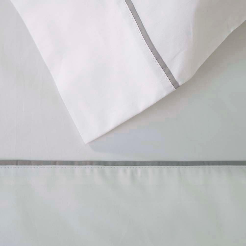 10XDIEZ Juego de sábanas algodón percal 200 Hilos Blanco - Cama 150cm | En algodón, color blanco, tamaño cama 150cm, set de 3 piezas, estilo moderno, para tu dormitorio