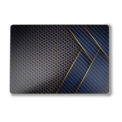 Image of Carbon Fiber Laptop Skin Compatible with Alienware M18 R2 (2024) - Modern Hex - Premium 3M Vinyl Protective Wrap Decal Cover - Easy to Apply | Crafted in The USA by MightySkins