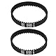 2 Stück Vacuum Belts Staubsaugerbürstenrollengürtel, Staubsaugerteile Gürtelgummi Staubsaugergürtel Zahnriemen Ersatz für SHARK AZ1002 AZ1000 AX952 AX950