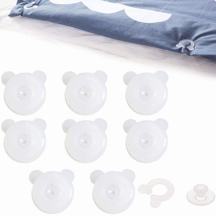 Rakiuty Pinces à Couette, Clips de Housse de Couette, Couettes Clips pour Garder la Couettes en Place, pour éviter Les Plis et Les Bouger, 8 Pièces