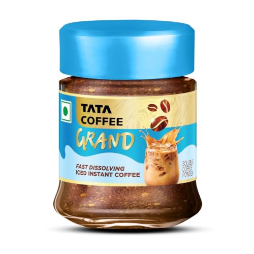 Image of Tata Coffee Grand Fast Dissolving Iced Instant Cold Coffee, 25g jar