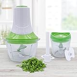 Livington MagiCut | kompakter 6-in-1 Multi-Zerkleinerer | 360ml und 1000ml Fassungsvermögen | schneidet, mischt, hackt, reibt, schlägt & rührt | 300 Watt | 2 Kunststoffbehälter inkl. Deckel | 300 Watt